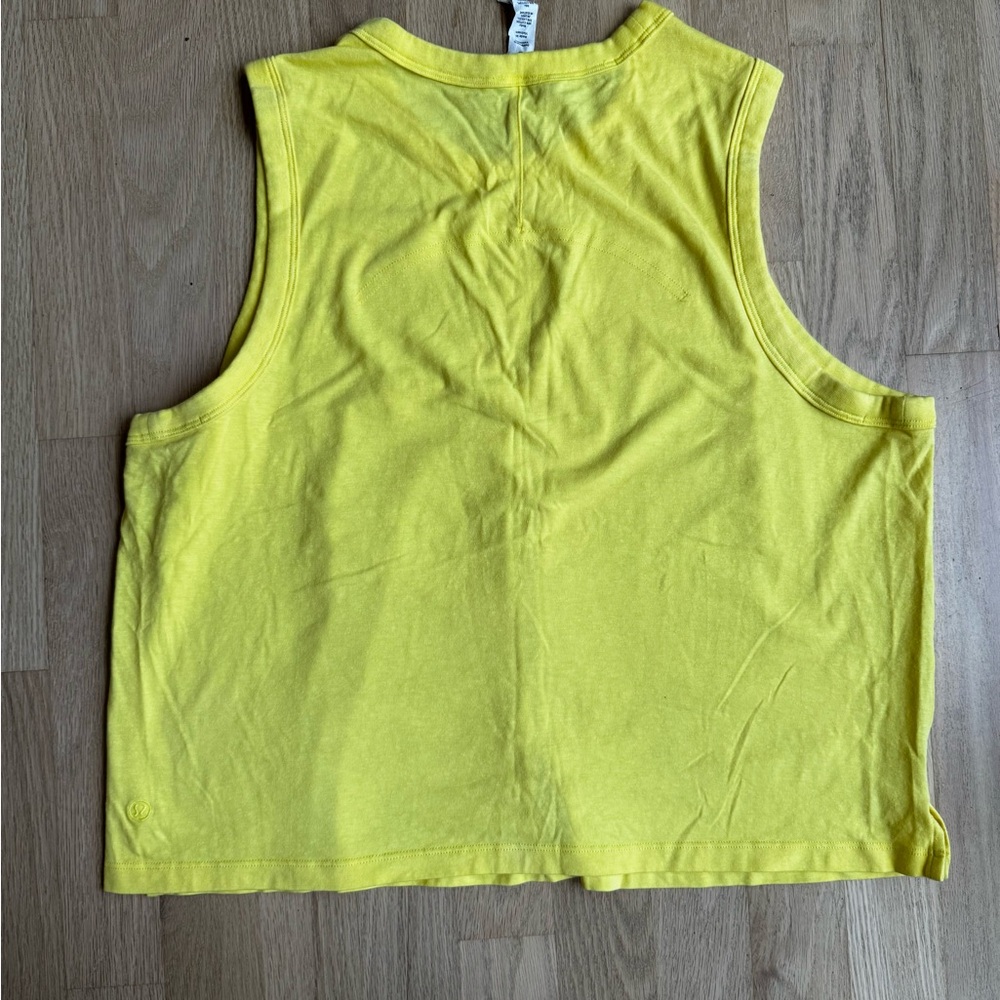 Lululemon Athletica Yellow Tank Top - Picture 2 of 3